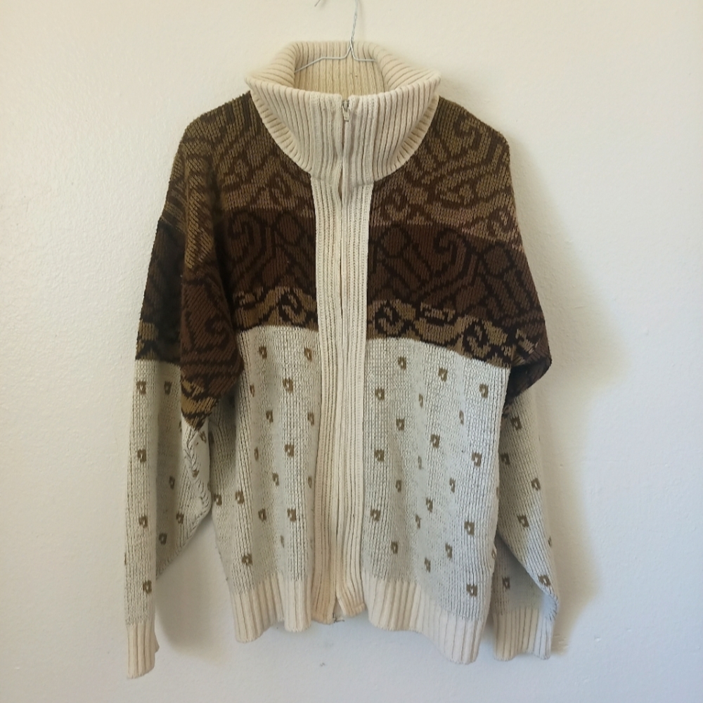 Zip-up Sweater Vintage Clipper Mist